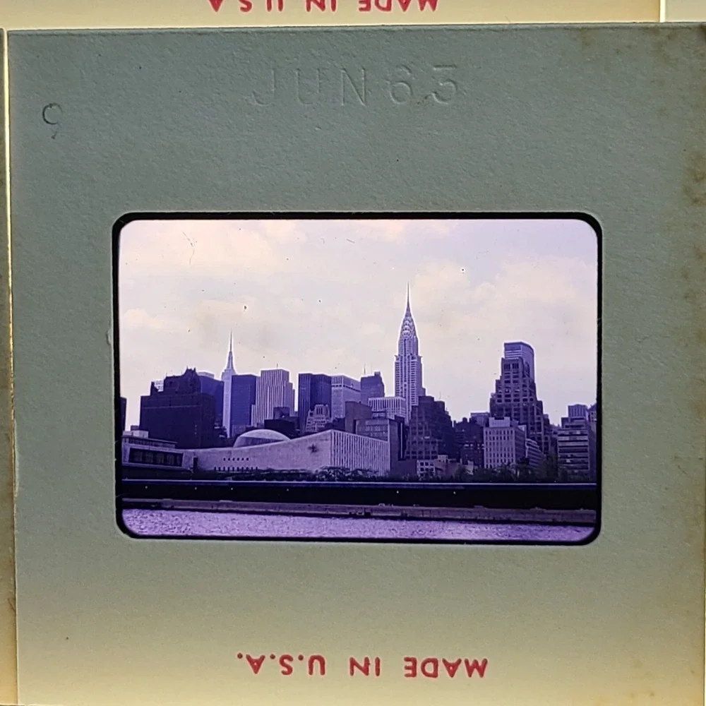 Lot of 27 Kodachrome Slide NYC Skyline Polo Grounds Pan-Am Planes Travel Bermuda